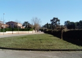 L'actual plaça de la Constitució i futura plaça Maria-Mercè Marçal de Celrà L'actual plaça de la Constitució i futura plaça Maria-Mercè Marçal de Celrà